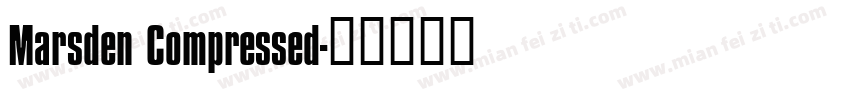 Marsden Compressed字体转换